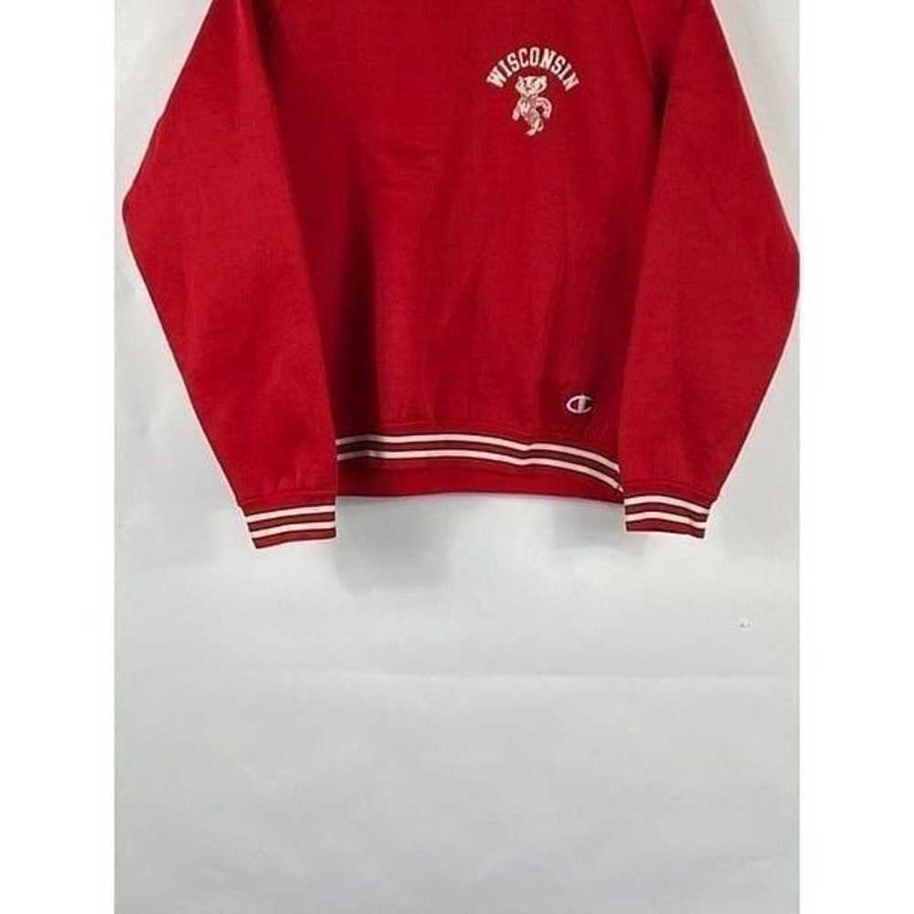 Vintage Champion Wisconsin Badgers Pullover Sweat… - image 4
