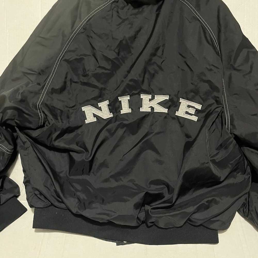 Vintage 90s Nike Mens Large Black Color Snap Butt… - image 2