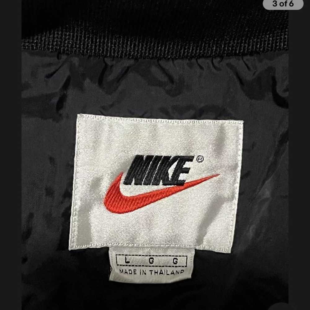 Vintage 90s Nike Mens Large Black Color Snap Butt… - image 4