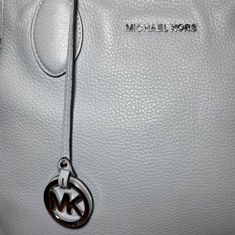Michael Kors Ani Medium Tote Bag  Dusty Blue - image 2