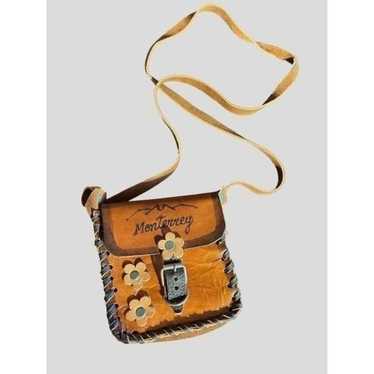 vintage Monterrey, New Mexico dark brown purse, cr