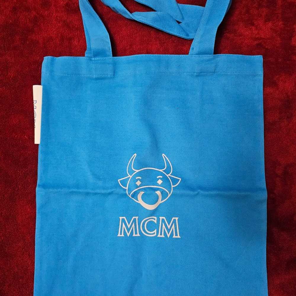 MCM tote bag Blue 100 % Cotton - image 1