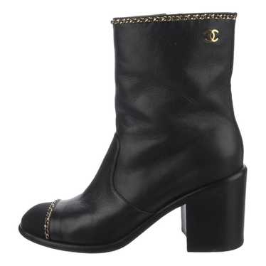 Chanel Leather biker boots