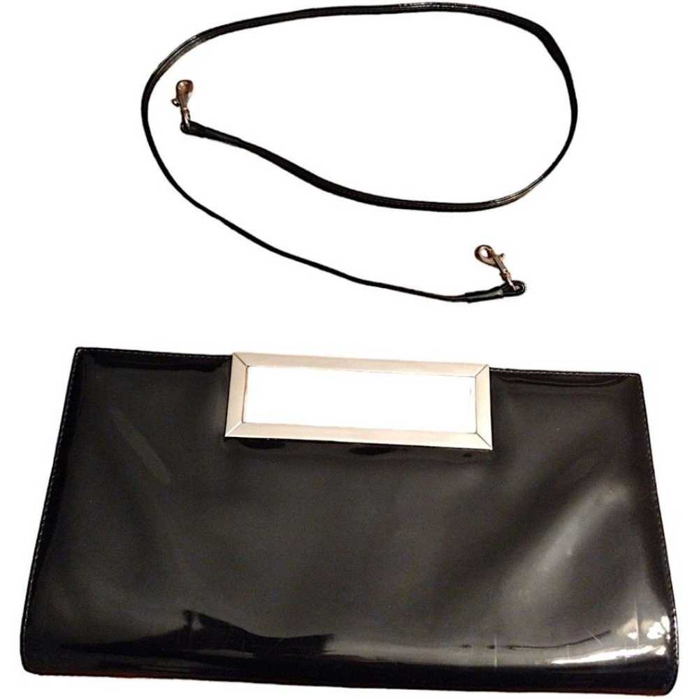Stuart Weitzman Patent Leather Shoulder Bag / Clu… - image 3