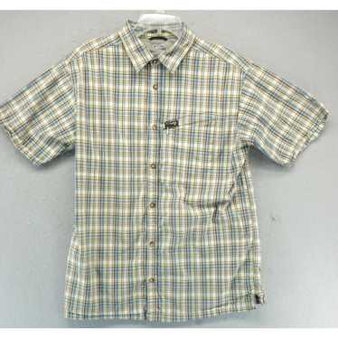 Vintage Columbia Button Up Shirt Mens XL Yellow B… - image 1