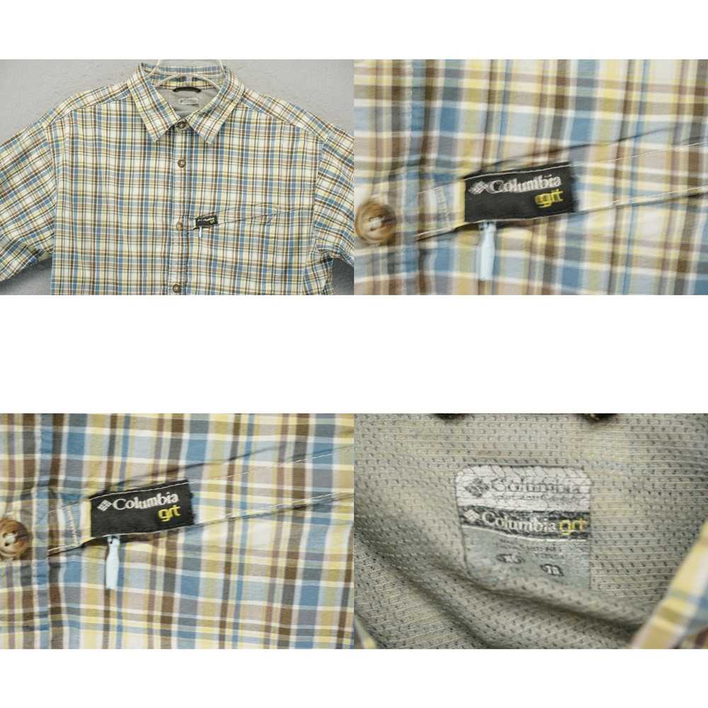 Vintage Columbia Button Up Shirt Mens XL Yellow B… - image 4