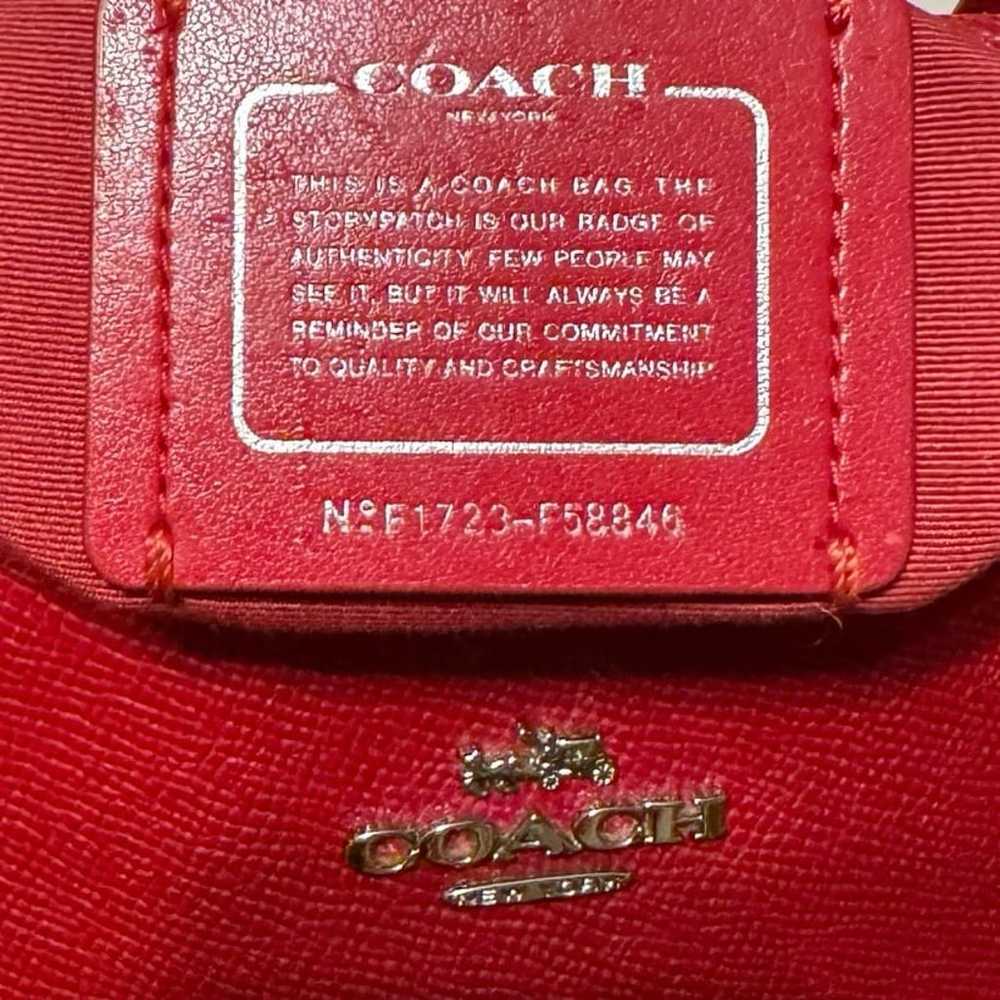 Coach Crossgrain Leather City Tote Cherry Red Sho… - image 8