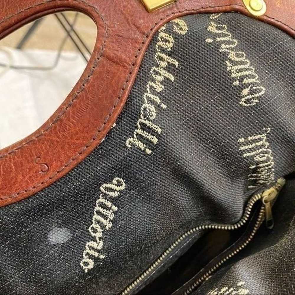 Vintage Leather Oversized Gabbrielli Vittorio Han… - image 12