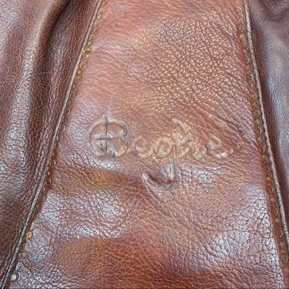 Vintage Leather Oversized Gabbrielli Vittorio Han… - image 8