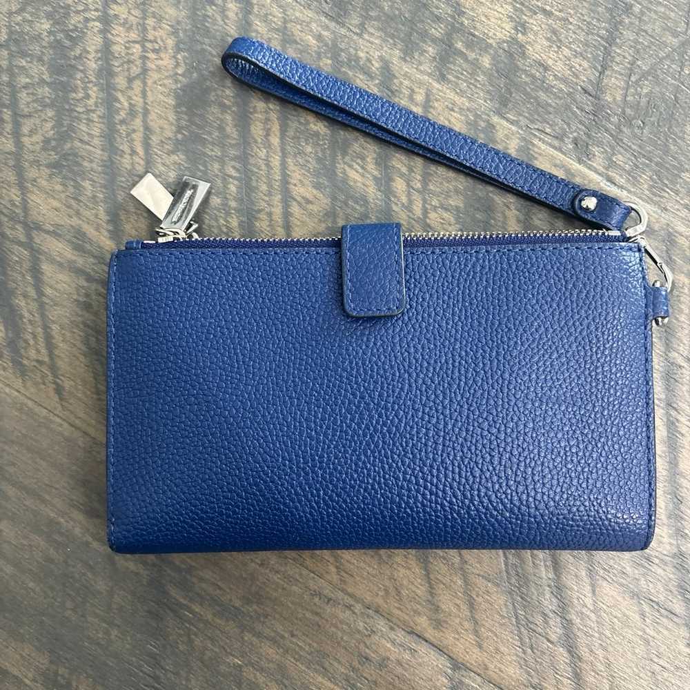 Michael Kors blue Rhea back pack purse leather & … - image 5
