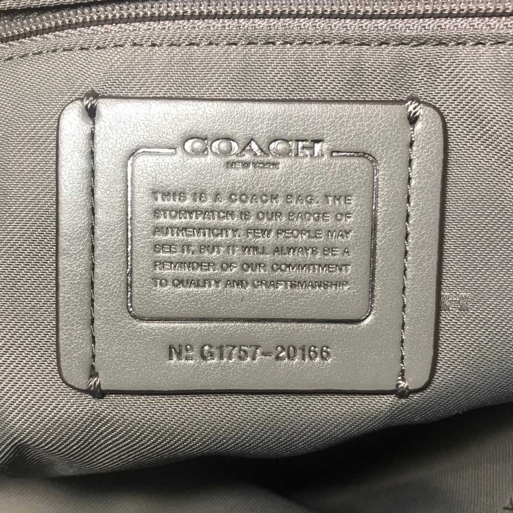 Coach Prairie Chain Mixed Heather Grey and Suede - image 7