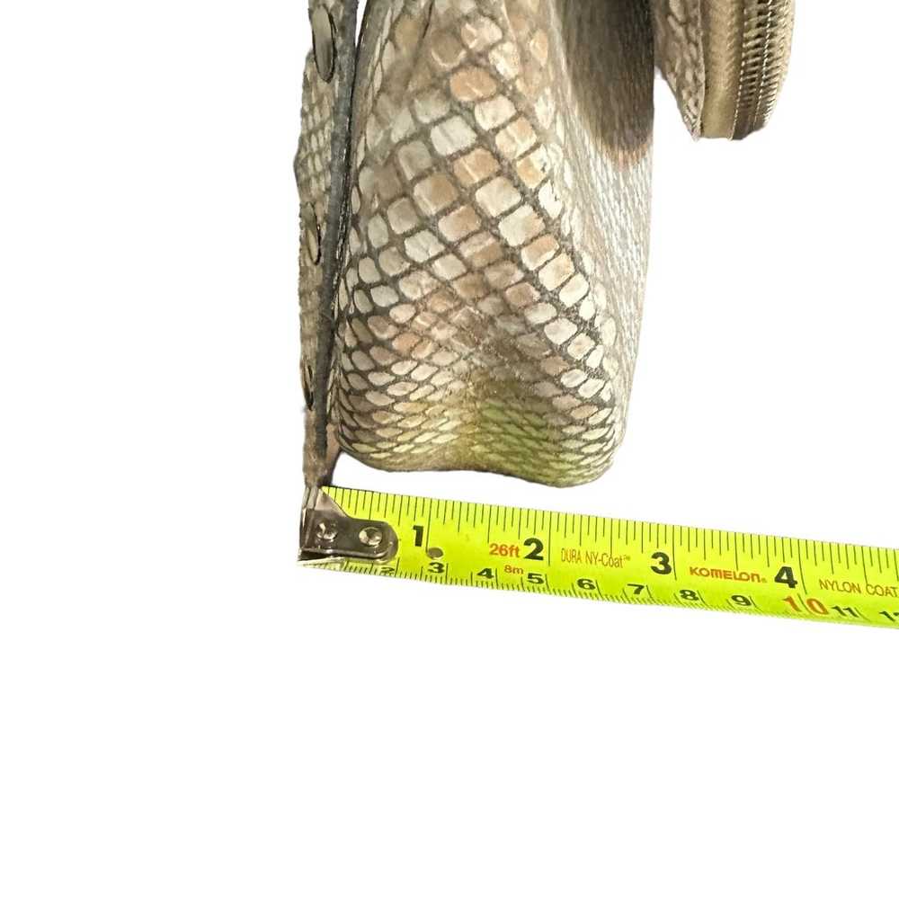 Hammitt Corey Crossbody cream snakeskin embossed - image 5