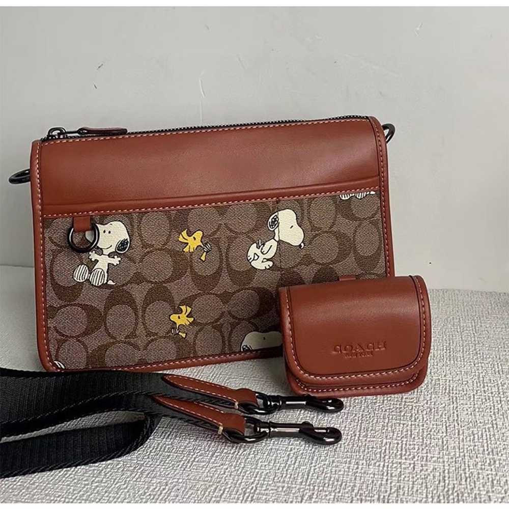 Coach X Peanuts Heritage Convertible Crossbody In… - image 1