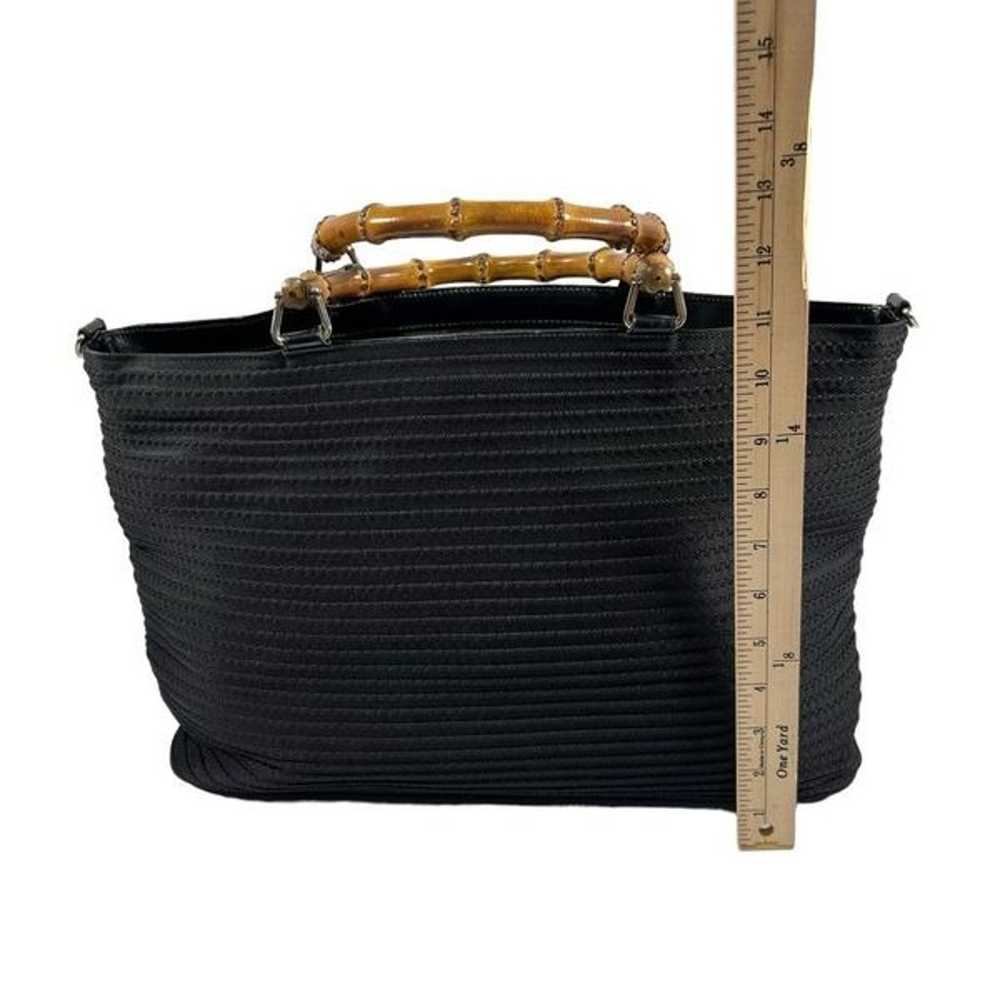 Gucci *Authentic Bamboo Handle & Strap Black Laye… - image 8
