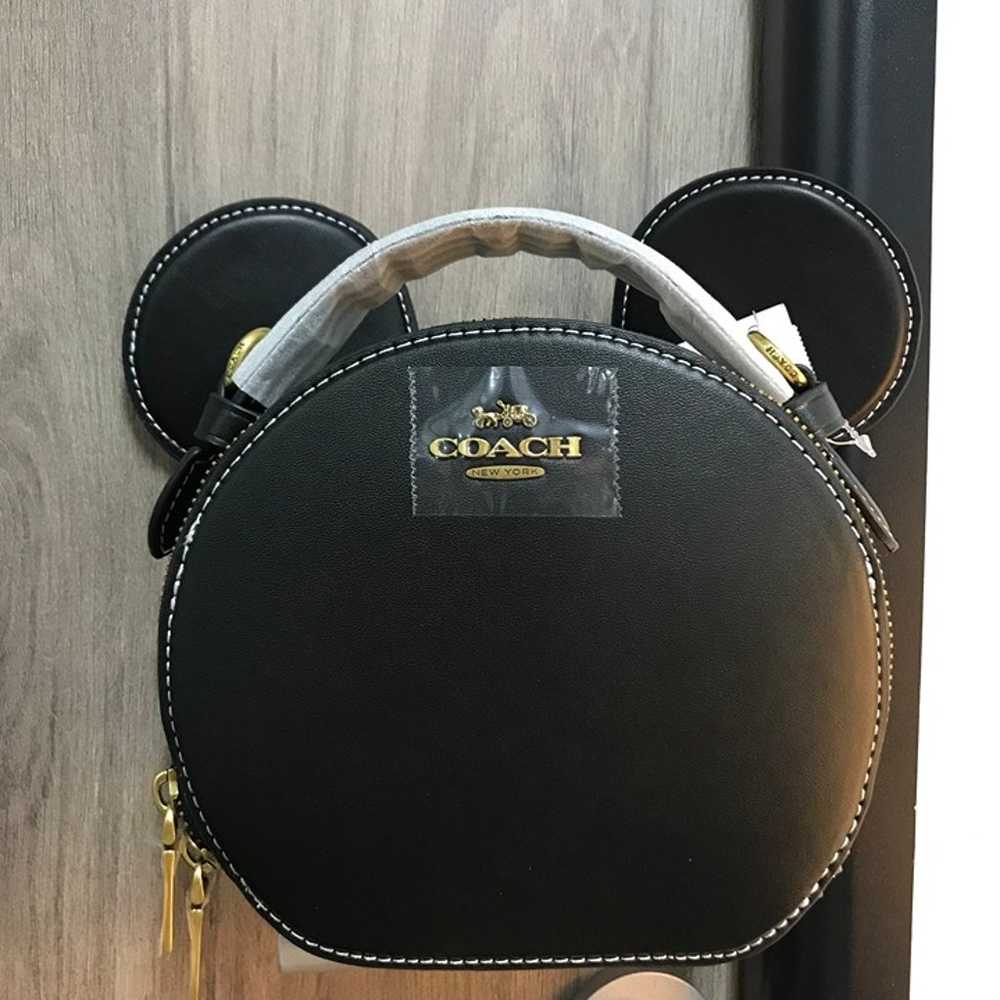 Disney x Coach Mickey Mouse ear bag in smooth lea… - image 1