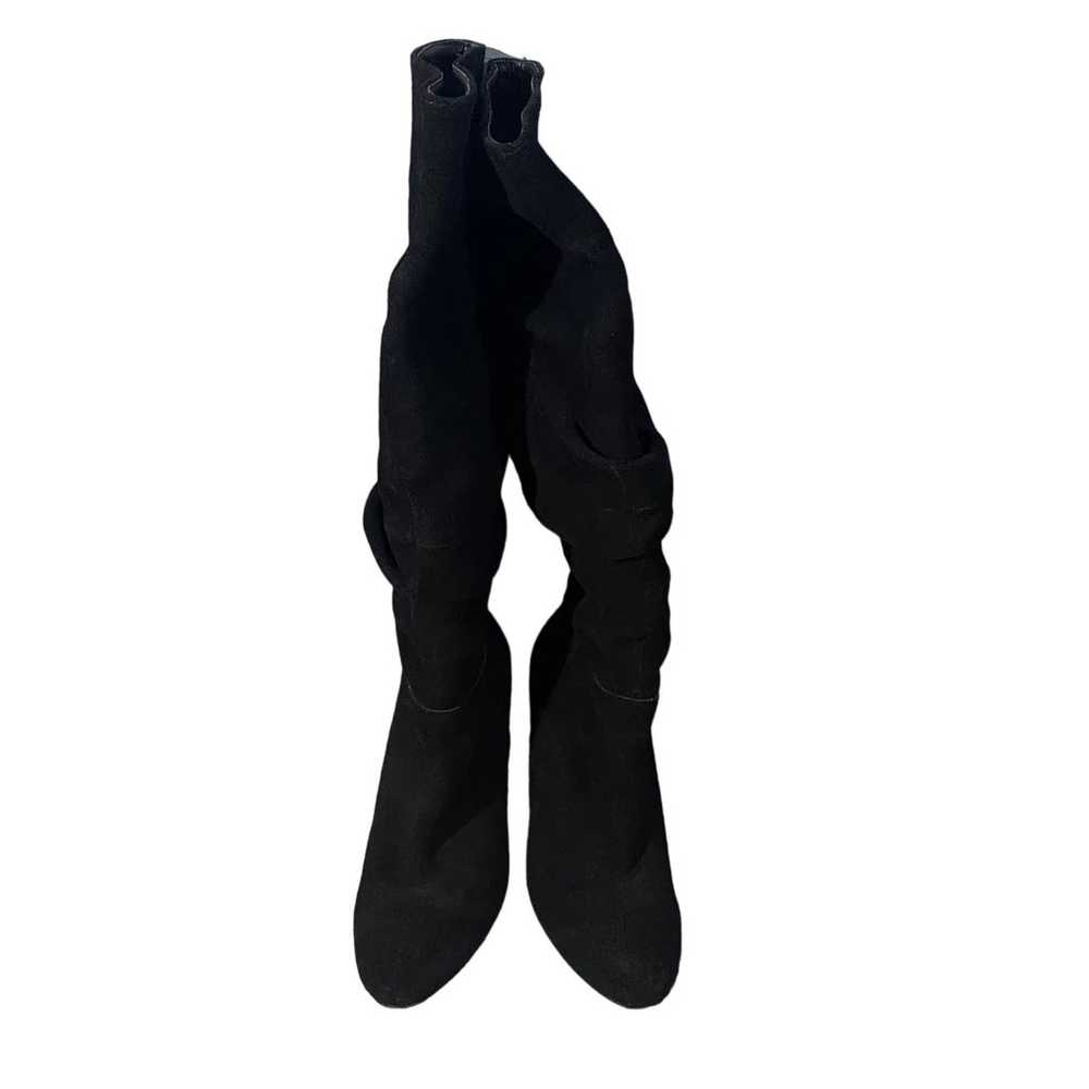 Steve Madden Black Suede Leather Faola Tall Heele… - image 1