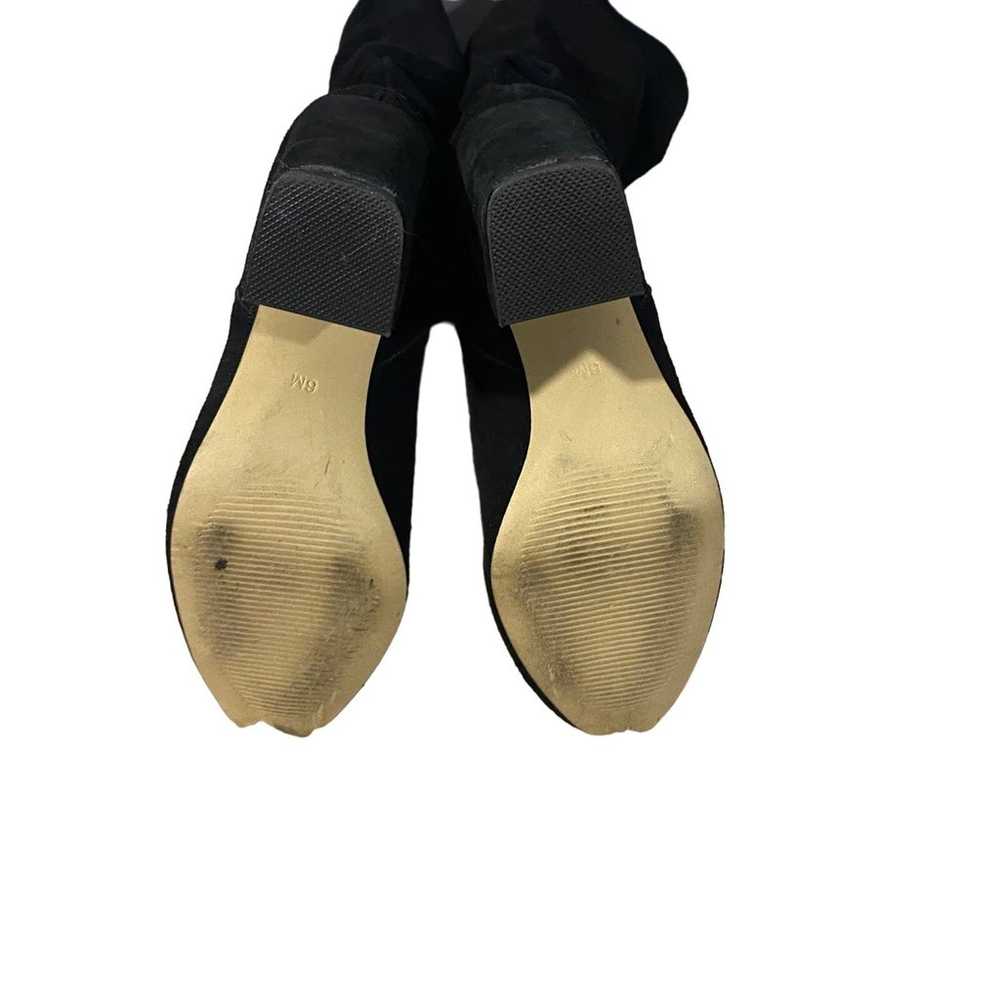 Steve Madden Black Suede Leather Faola Tall Heele… - image 4