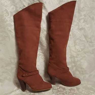 Zodiac Rust Suede Tall Boots