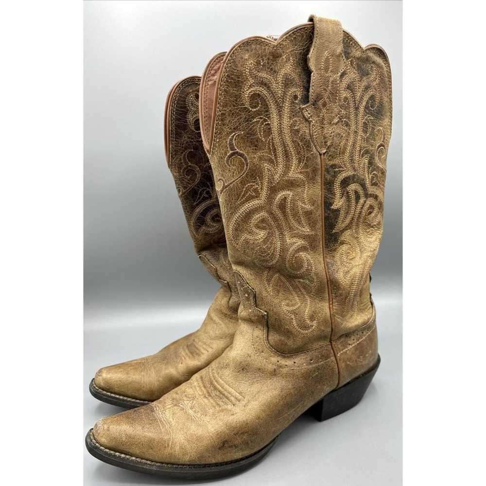 Justin Boots Western Brown Leather L2561 McKayla … - image 1