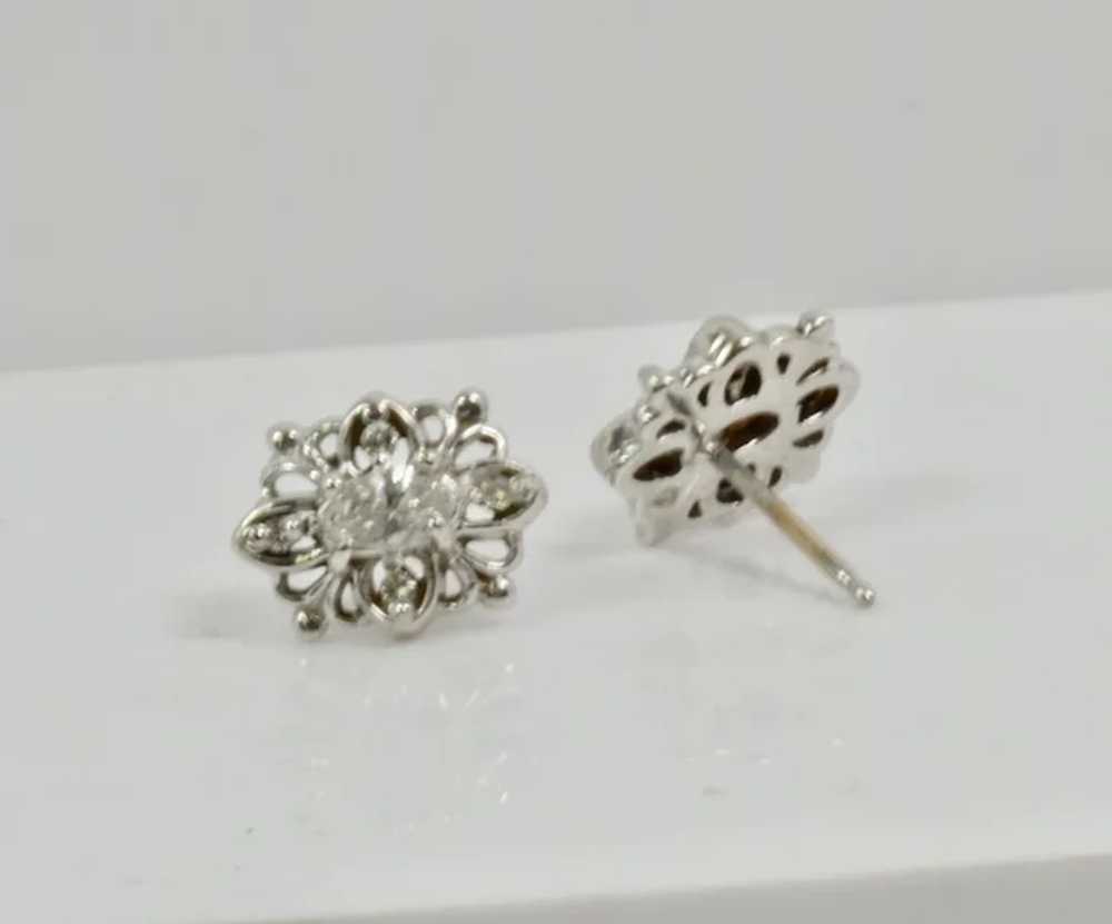 Classic Vintage Diamond Stud Earrings - image 2