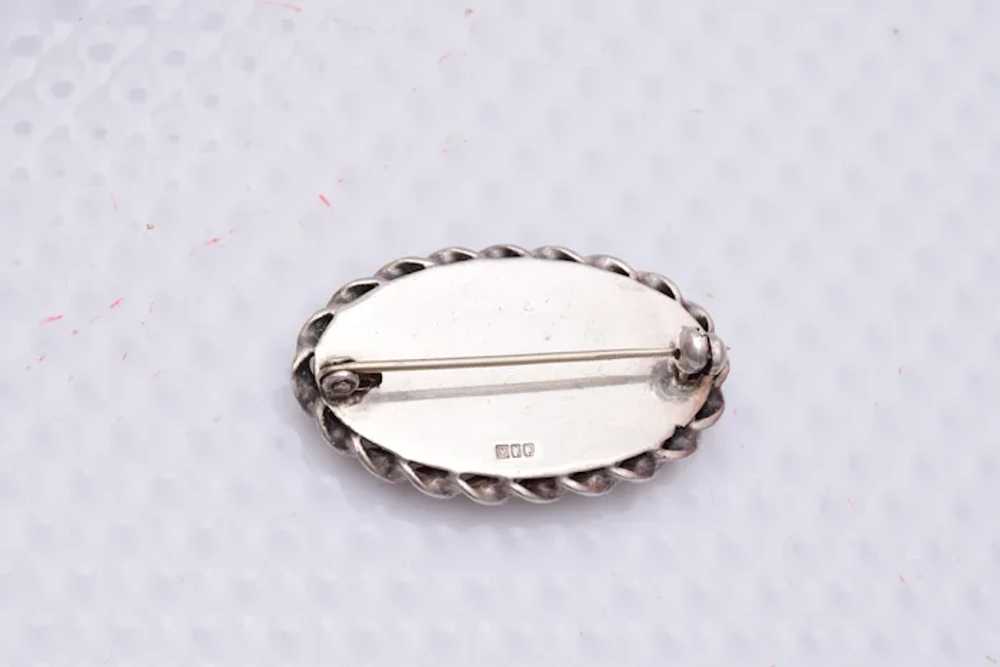 Connemara Marble and Sterling Silver Brooch - image 2