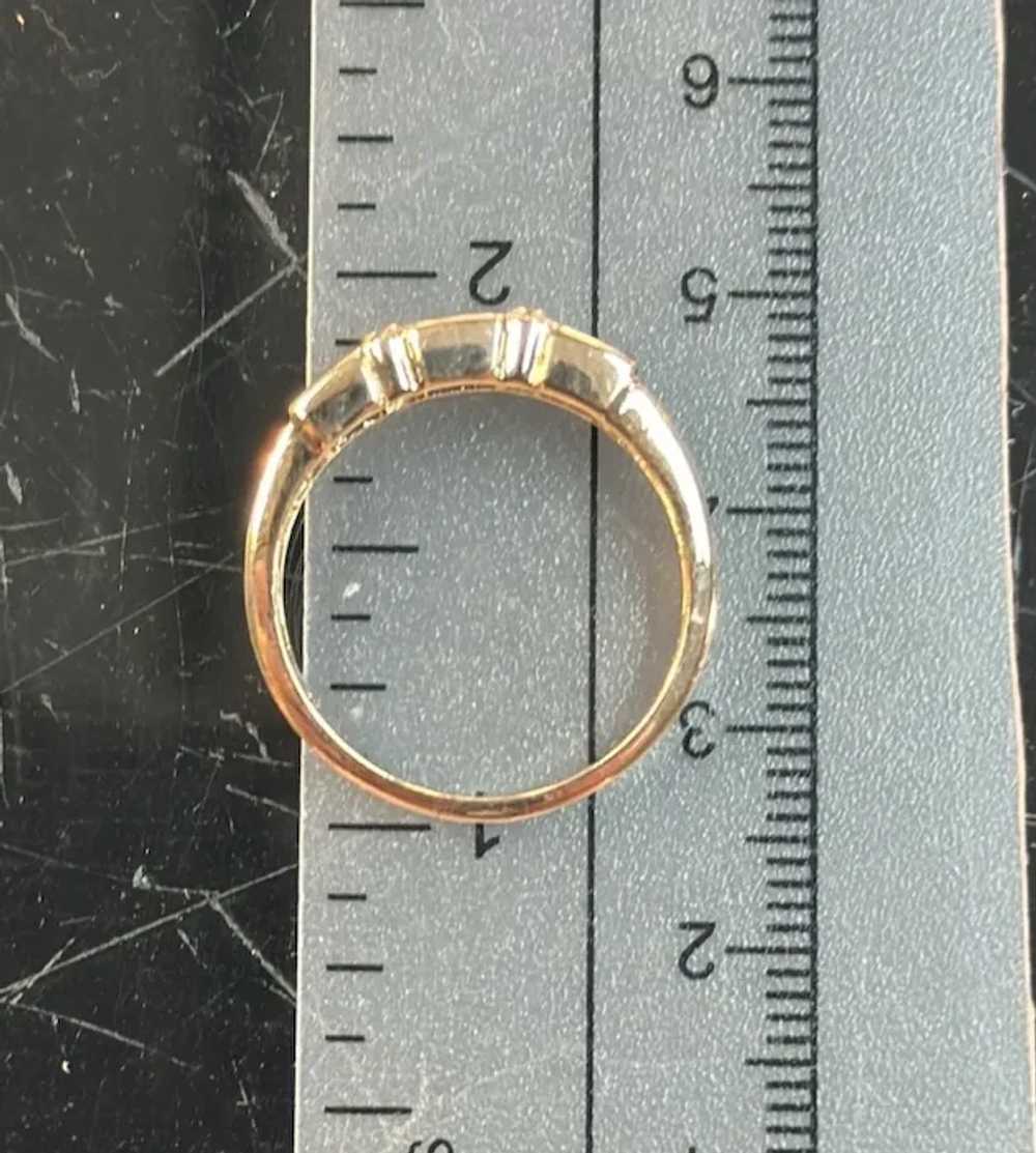 14k Blue & Pink Sapphire ring - image 2