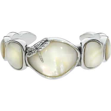 Barse Sterling Silver Vintage Mother of Pearl Dra… - image 1