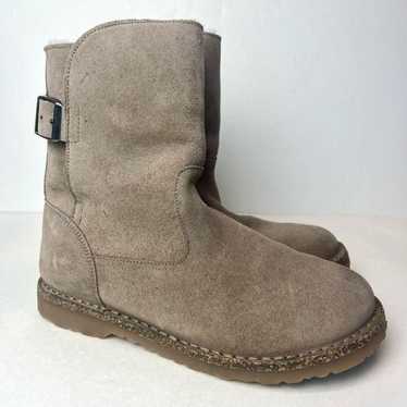 Birkenstock Uppsala Shearling Suede Leather Boots… - image 1