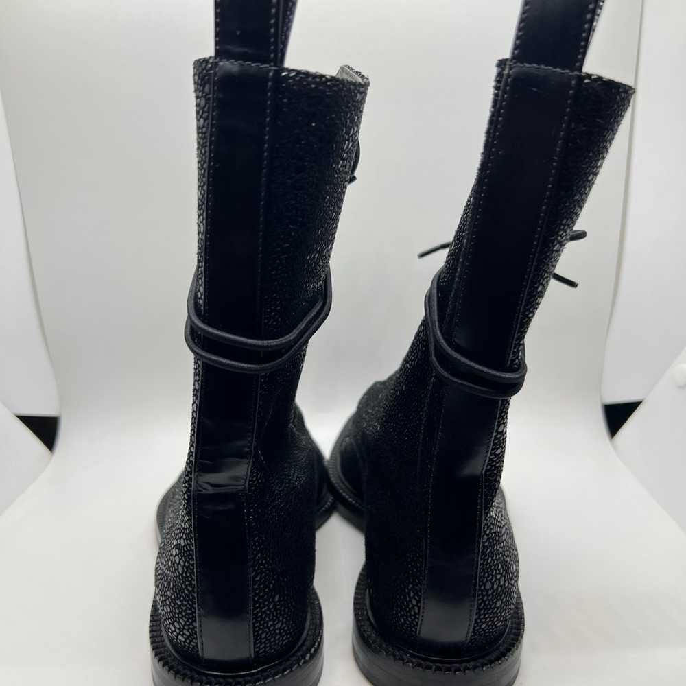 Inch2 Caviar Brogue Black Leather Lace Up Boots S… - image 5