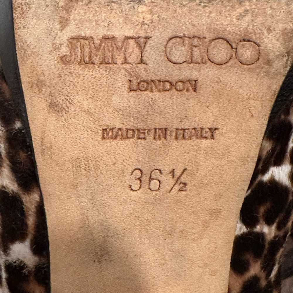 Jimmy Choo Alanis Ankle Bootie Leopard Calf Hair … - image 10