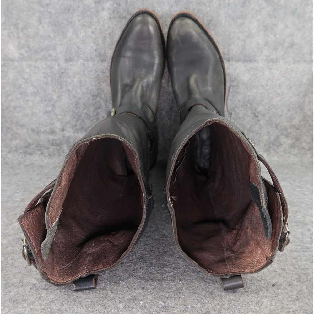 Liberty Black Boots Womens 9.5 Leather Western Ri… - image 10