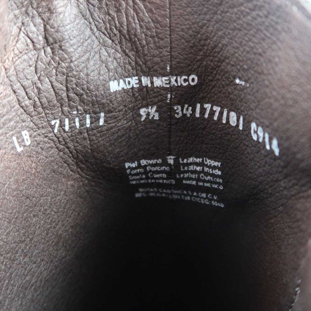 Liberty Black Boots Womens 9.5 Leather Western Ri… - image 11