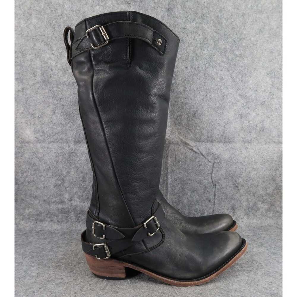 Liberty Black Boots Womens 9.5 Leather Western Ri… - image 2