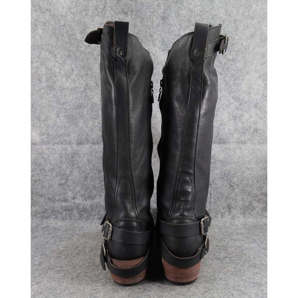 Liberty Black Boots Womens 9.5 Leather Western Ri… - image 5