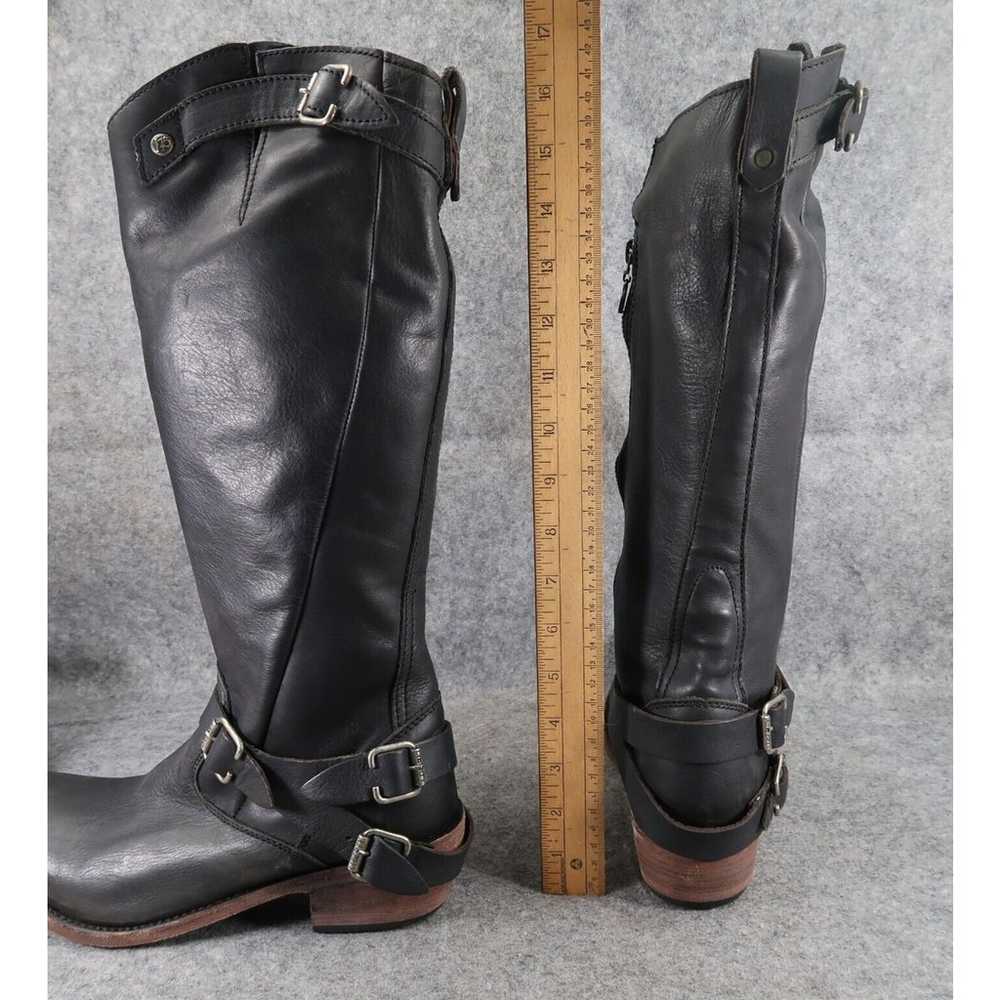 Liberty Black Boots Womens 9.5 Leather Western Ri… - image 6