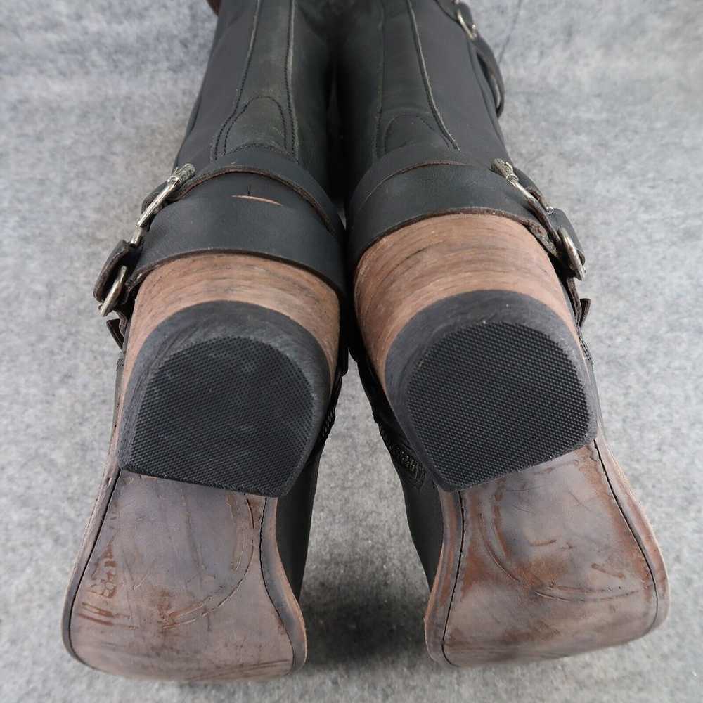Liberty Black Boots Womens 9.5 Leather Western Ri… - image 9