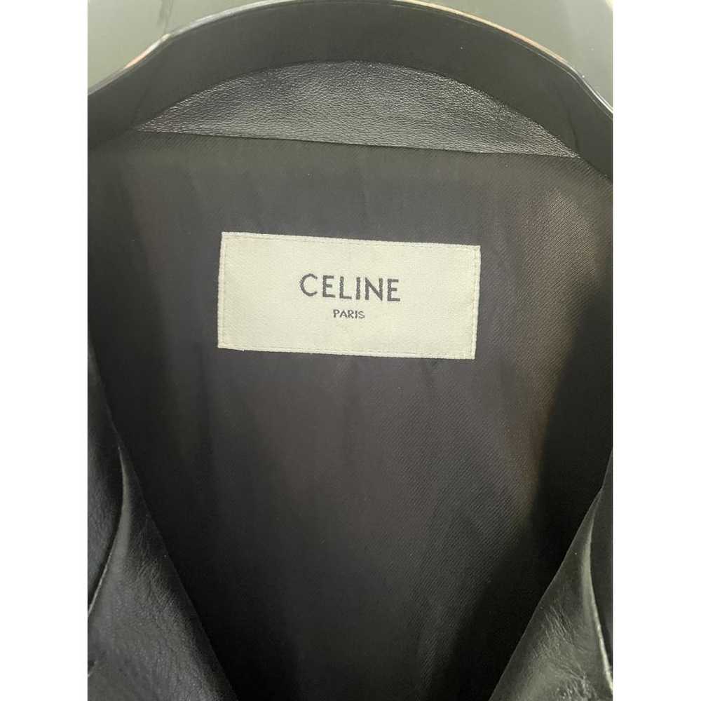 Celine Leather biker jacket - image 2