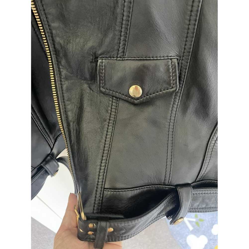 Celine Leather biker jacket - image 5