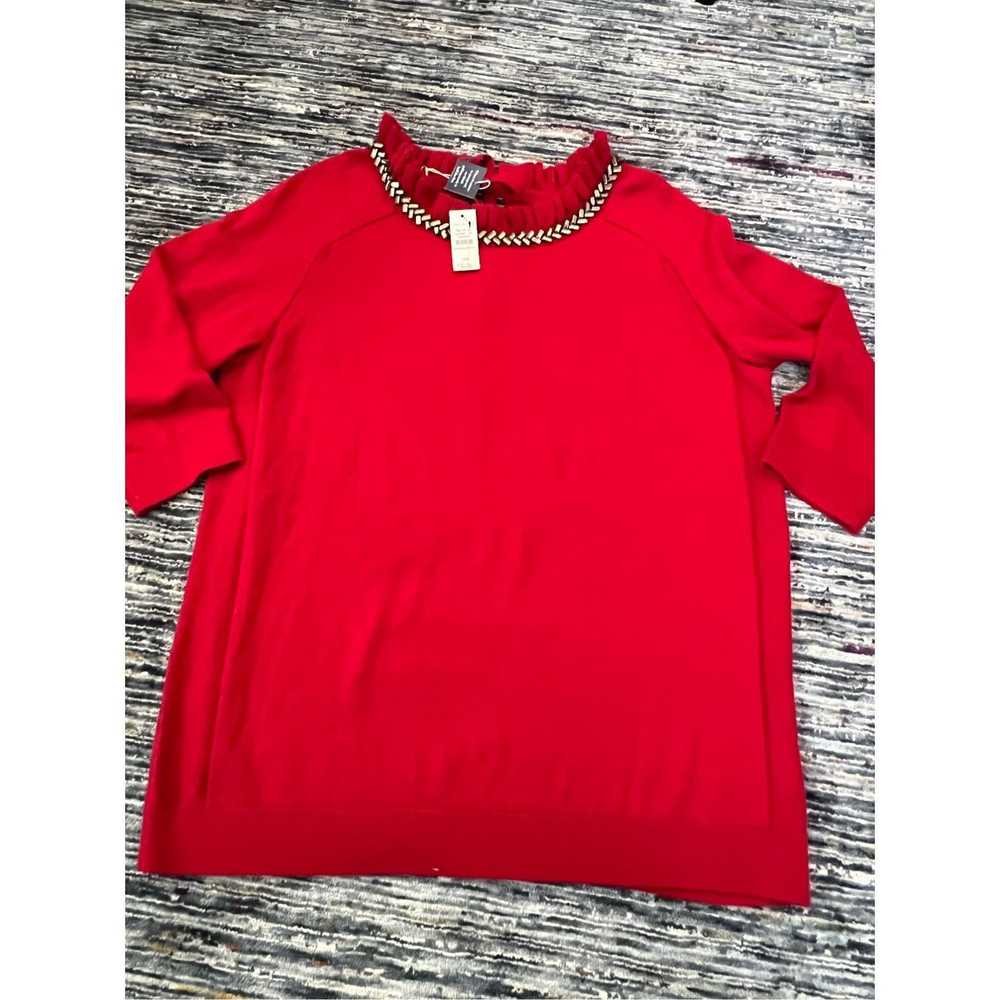 Unbrnd rsvp by Talbots NWT Red Pullover Sweater R… - image 10