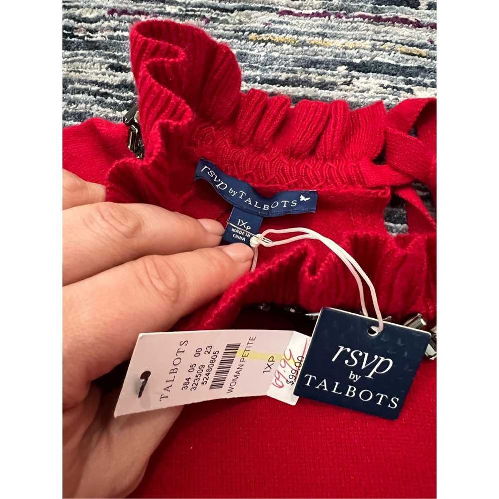 Unbrnd rsvp by Talbots NWT Red Pullover Sweater R… - image 5