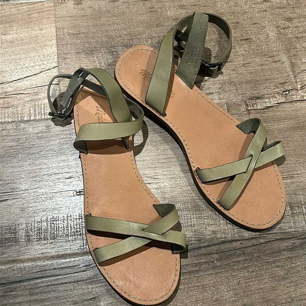 MADEWELL Leather Ankle Sandals sz 9 - image 2