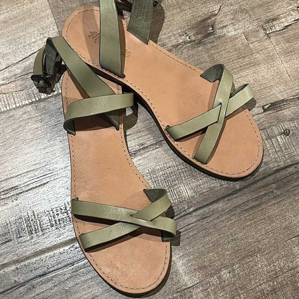 MADEWELL Leather Ankle Sandals sz 9 - image 4