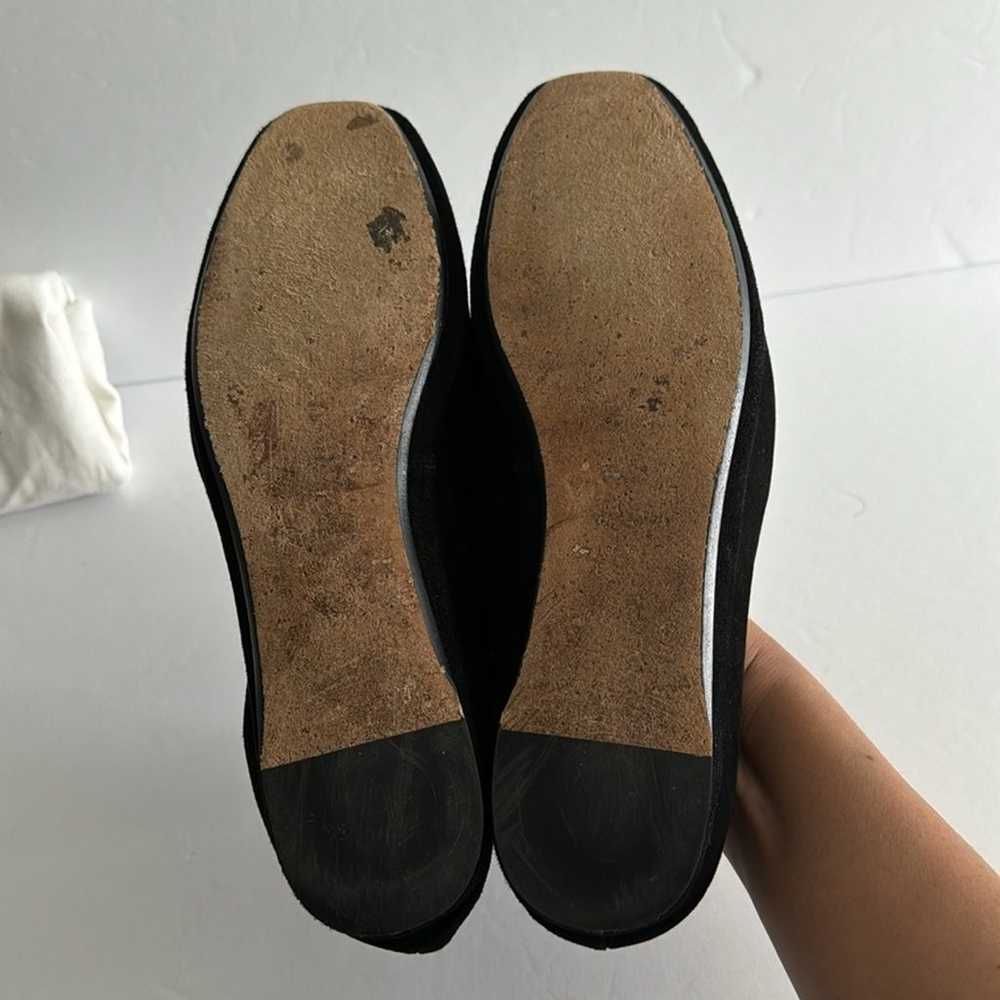 Vince Paz Venetian Loafers Suede Flats Size 9 Bla… - image 5