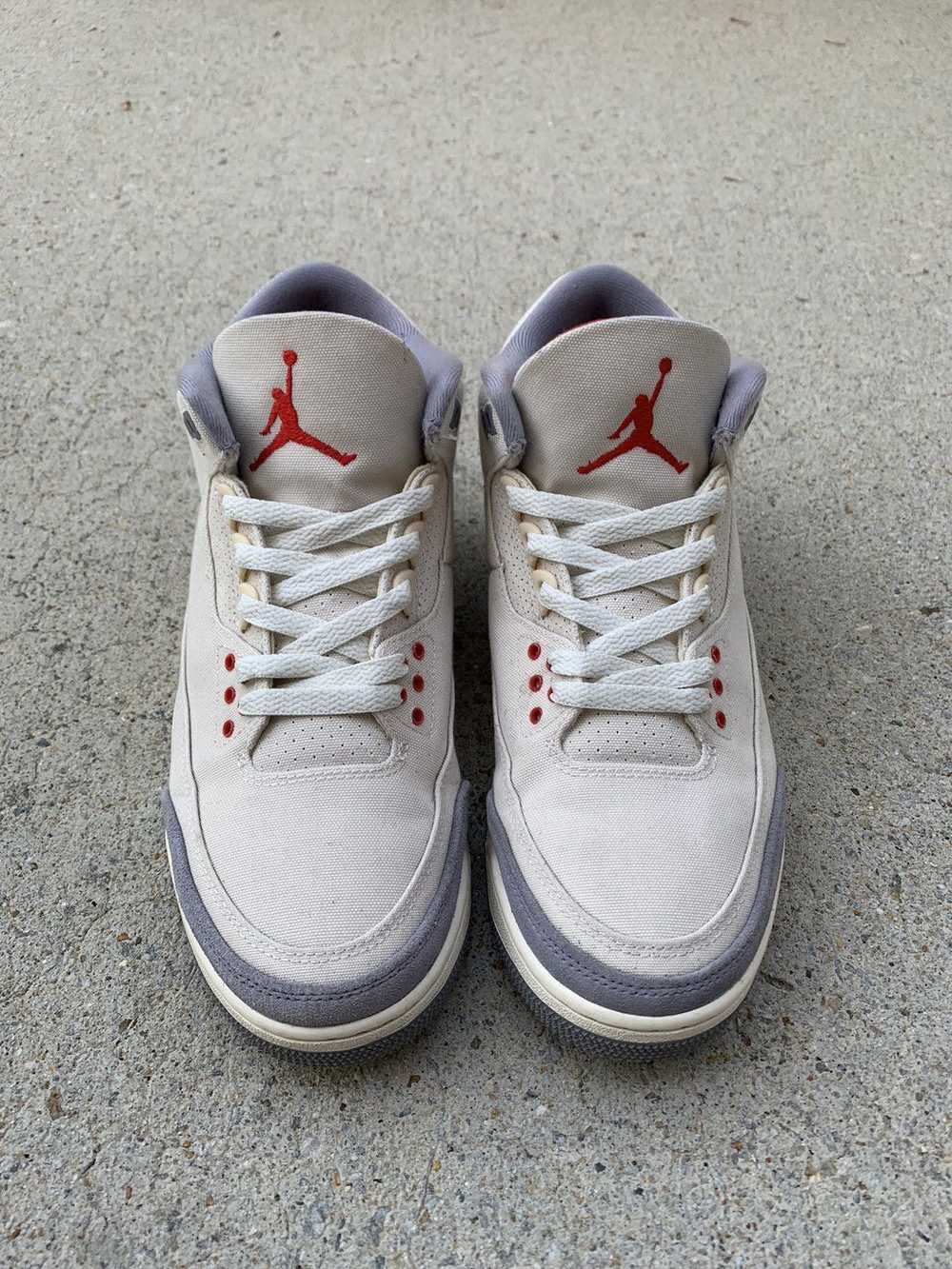 Jordan Brand × Nike Air Jordan 3 Retro Muslin/Red… - image 5