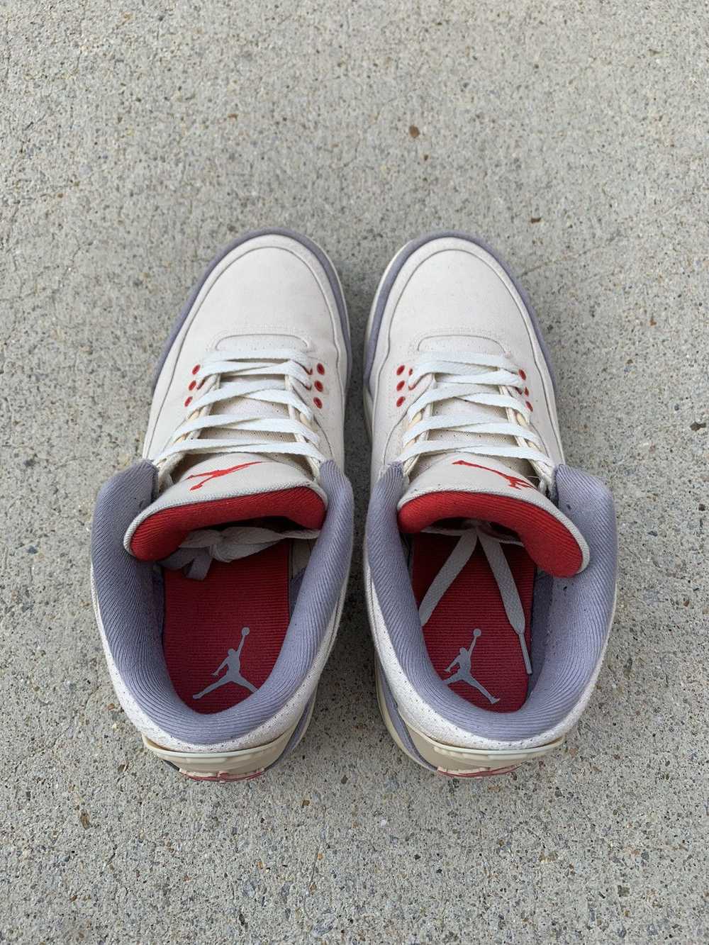 Jordan Brand × Nike Air Jordan 3 Retro Muslin/Red… - image 6