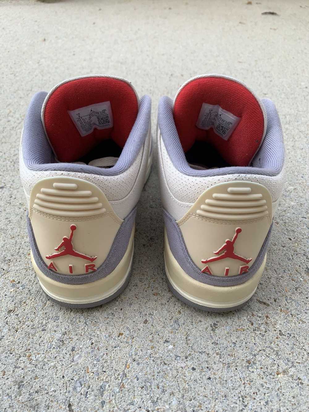 Jordan Brand × Nike Air Jordan 3 Retro Muslin/Red… - image 7