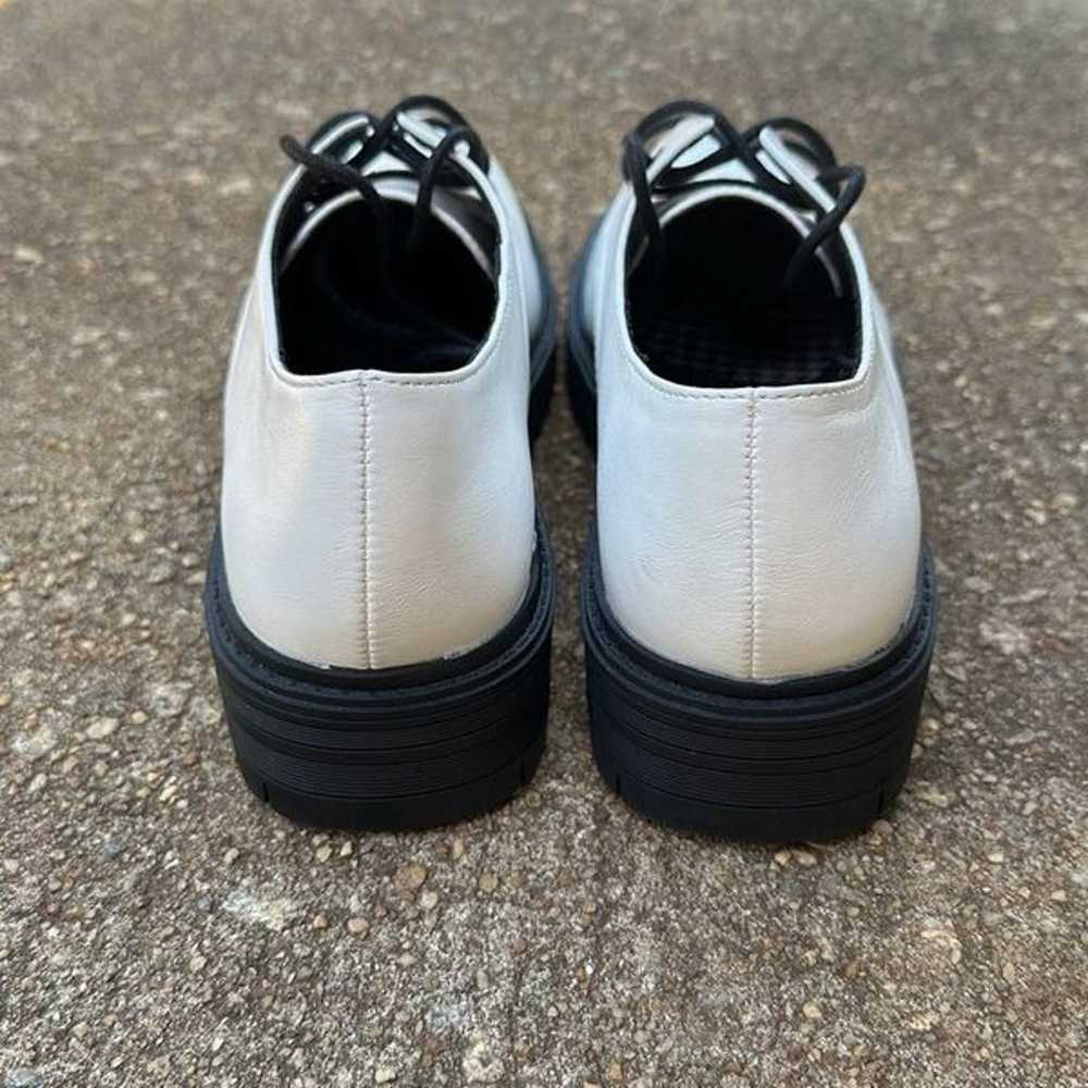 Seychelles White Oxford Semi Platform Shoes Women… - image 3