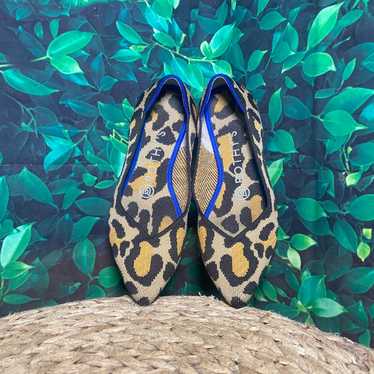 Rothy’s pointed leopard flats