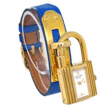 Hermes HERMES 1997 Kelly Watch Blue Courchevel 11… - image 1