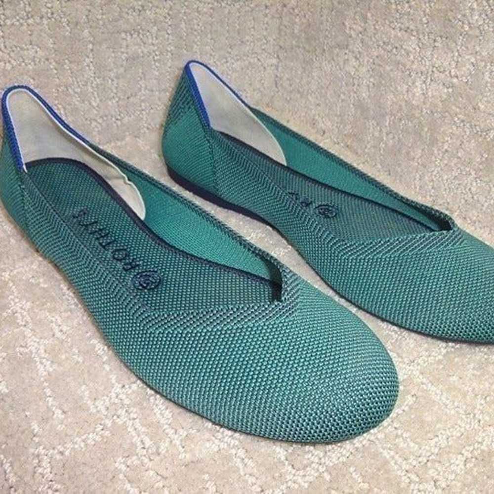 Rothys The Flat Women's Size 8 US Emerald Green R… - image 11